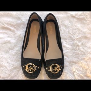 Brand new Michael Kors suede Fulton moc, sz 8